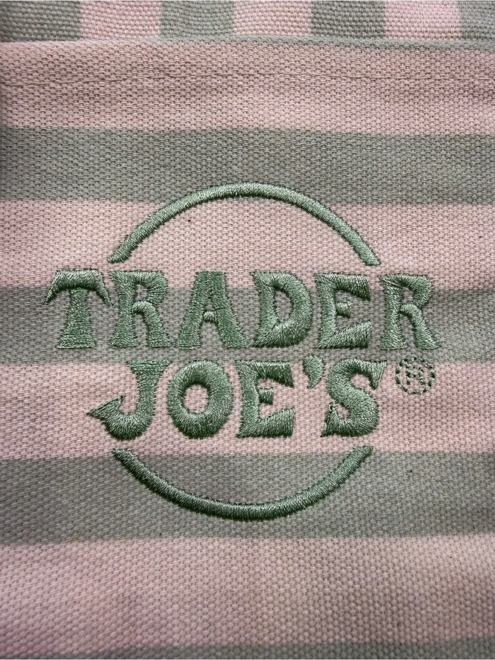 NWT Trader Joe’s Striped Mini Canvas Tote Bags Set of 4 Pastel Colors Spring